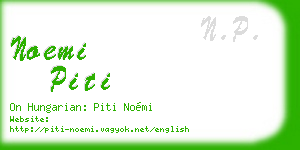 noemi piti business card